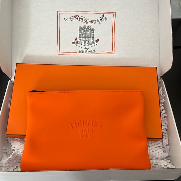 NIB Hermès Neobain Case Orange - Picture 1 of 7